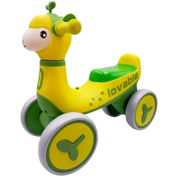 Bicicletă de Echilibru Orange cu Muzică și Baloane