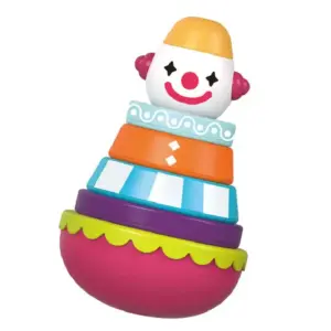 Jucarie Interactiva de Stivuire Clovn pentru Bebelusi