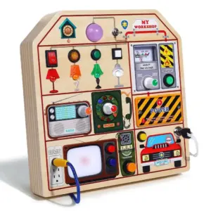 Busy Board Placa Interactiva cu Activitati STEM 3 ani+