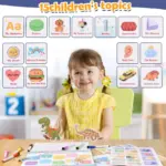 Quiet Book Carte Educativa cu Stickere Reutilizabile 3 ani+