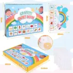 Quiet Book Carte Educativa cu Stickere Reutilizabile 3 ani+