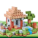 Jucarie STEM Set 312 Cuburi Magnetice Tip Minecraft