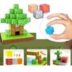 Jucarie STEM Set 275 Cuburi Magnetice Tip Minecraft