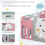 Tarc de Joacă Bebe din Plastic cu Ursulet Panda cu 50 Bile