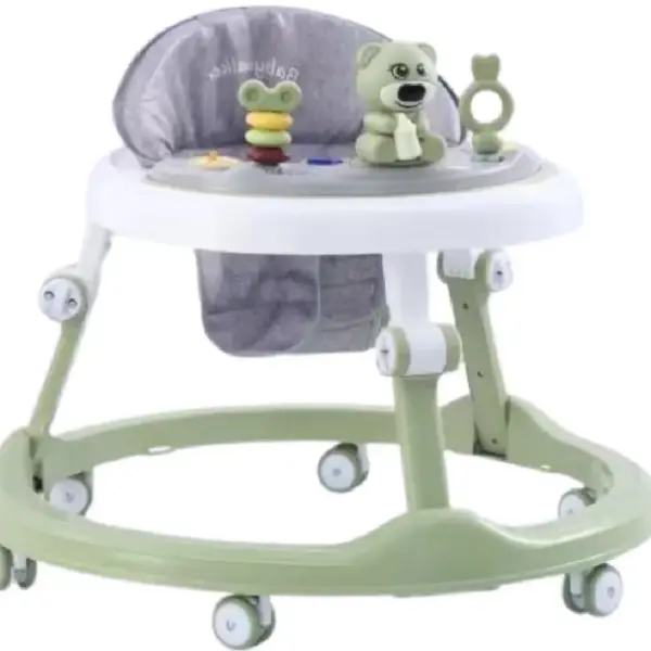 Premergător Bebe Baby Walker Verde Reglabil cu Jucării Interactive