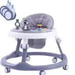 Premergător Bebe Baby Walker Gri Reglabil cu Jucării Interactive