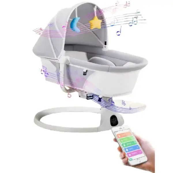 Leagăn Electric Balansoar Inteligent cu Telecomanda pentru Bebe