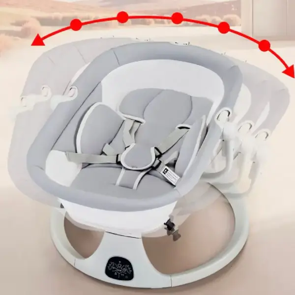Leagăn Electric Balansoar Inteligent cu Telecomanda pentru Bebe