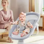 Leagăn Electric Balansoar Inteligent cu Telecomanda pentru Bebe