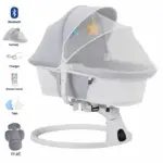 Leagăn Electric Balansoar Inteligent cu Telecomanda pentru Bebe
