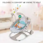 Balansoar Electric Bej cu Leganare Automata cu Muzica pentru Bebelusi Balansoar Electric Bej cu Leganare Automata cu Muzica pentru Bebelusi