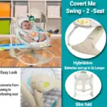 Balansoar Electric Bej cu Leganare Automata cu Muzica pentru Bebelusi Balansoar Electric Bej cu Leganare Automata cu Muzica pentru Bebelusi