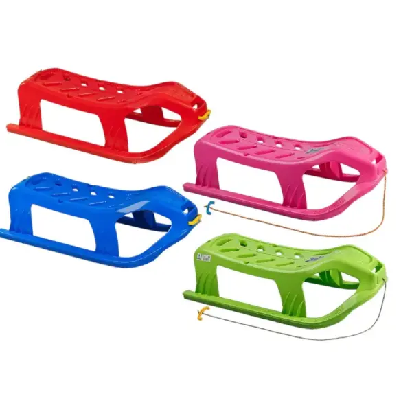 Sanie Marmat Rosie Usoara din Plastic pentru Copii