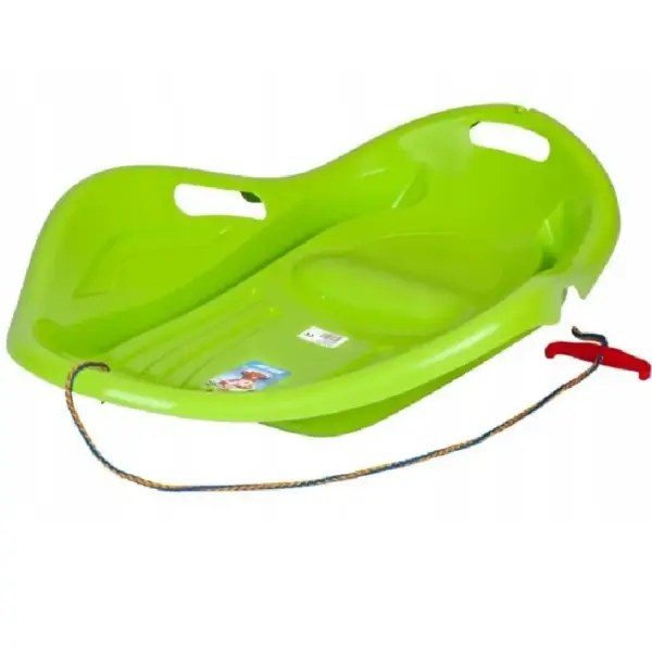 Sanie Plastic Rezistent Tip Scoică Verde cu Mânere pentru Copii