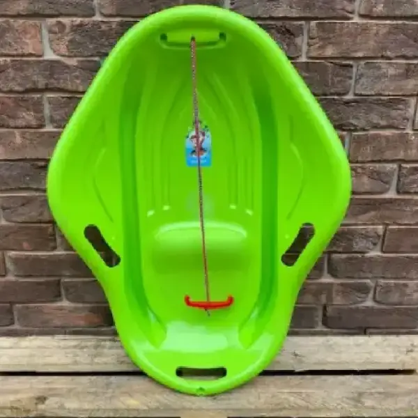 Sanie Plastic Rezistent Tip Scoică Verde cu Mânere pentru Copii