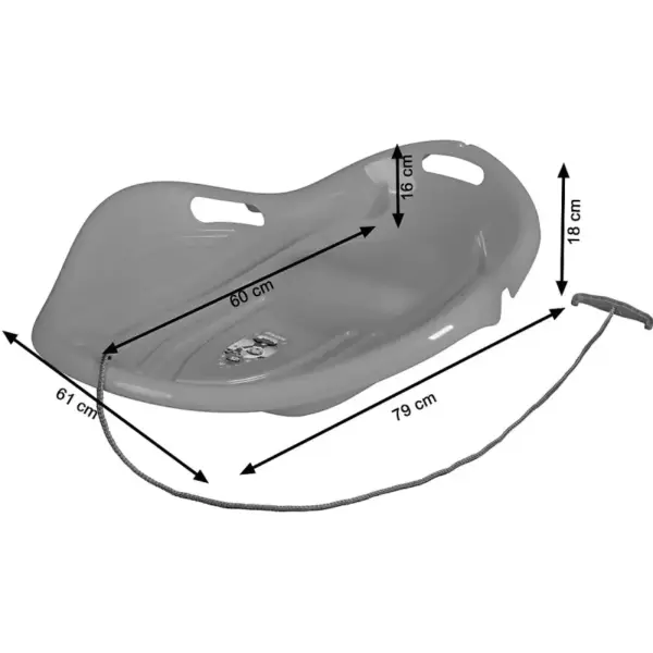 Sanie Plastic Rezistent Tip Scoică Verde cu Mânere pentru Copii