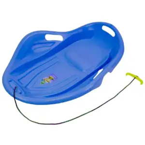 Sanie Plastic Rezistent Tip Scoica Albastra cu Manere pentru Copii