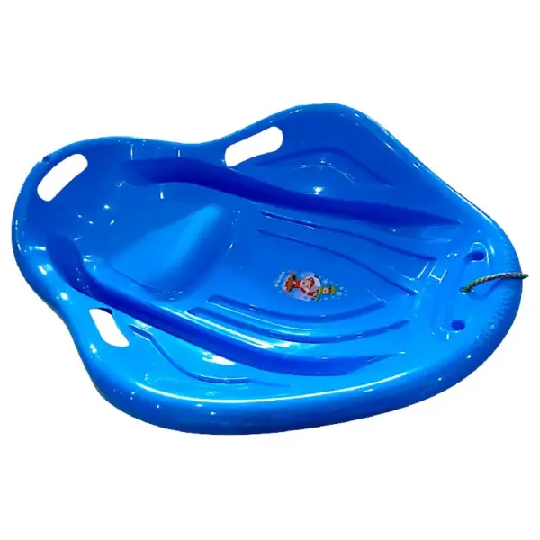 Sanie Plastic Rezistent Tip Scoica Albastra cu Manere pentru Copii