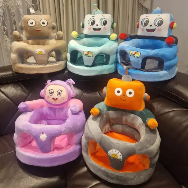 Fotoliu din Plus Moale Robotel Mov Caratoys pentru Bebe