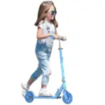 Trotineta Bleu cu Doua Roti pentru Baieti 3-7 Ani