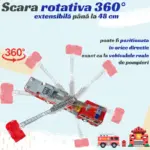 Masina de Pompieri Interactiva cu Scara Rotativa 360°