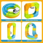 Circuit Trenulet Electric Magnetic 3D Set Constructie 81 Piese 3 ani+