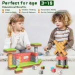 Jucarie STEM Set 300 Cuburi Magnetice Tip Minecraft Jucarie STEM Set 300 Cuburi Magnetice Tip Minecraft