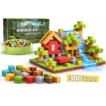 Jucarie STEM Set 300 Cuburi Magnetice Tip Minecraft Jucarie STEM Set 300 Cuburi Magnetice Tip Minecraft