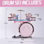 Set Tobe Roz cu Microfon si Scaunel pentru Copii