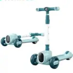 Trotinetă Premium cu 3 Roti Scaunel si Lumini LED pentru Copii