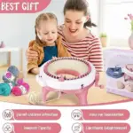 Masina de Tricotat Jucarie Creativa DIY pentru Copii Masina de Tricotat Jucarie Creativa DIY pentru Copii