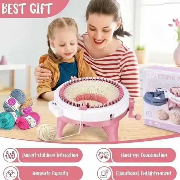 Masina de Tricotat Jucarie Creativa DIY pentru Copii