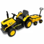 Tractor Electric cu Remorca XXL, Doua Motoare 12V, Lumini LED, Sunete Realiste pentru Copii Tractor Electric cu Remorca XXL, Doua Motoare 12V, Lumini LED, Sunete Realiste pentru Copii