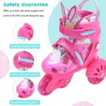 Role Reglabile Premium pentru Copii cu Lumini LED, Casca si Protectii Incluse 31-34