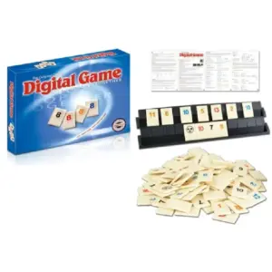 Joc de Societate Digital Game Tip Rummy cu 106 Piese si 4 Suporturi