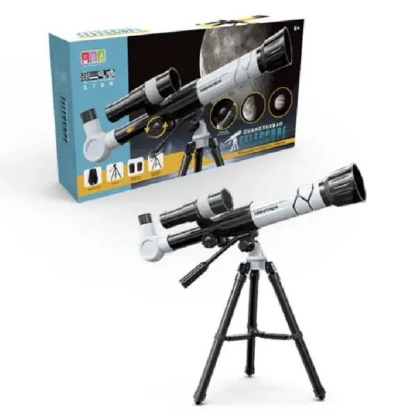 Telescop STEM pentru Copii cu Trepied Reglabil Telescop STEM pentru Copii cu Trepied Reglabil