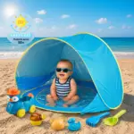 Cort Pop-Up de Plajă pentru Bebeluși cu Mini Piscină și Protecție UV 50+ Cort Pop-Up de Plajă pentru Bebeluși cu Mini Piscină și Protecție UV 50+