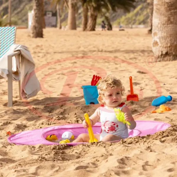 Cort Pop-Up de Plajă pentru Bebe cu Mini Piscină și Protecție UV 50+