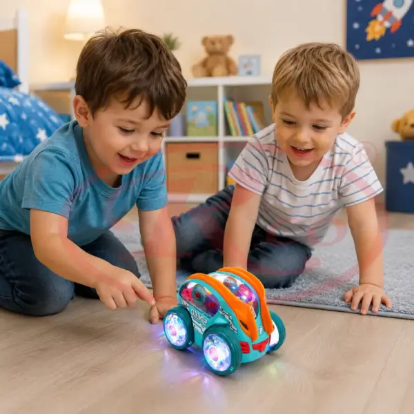 Mașinuță Stunt Turbo 360° cu Lumini LED, Muzică și Acrobații Spectaculoase