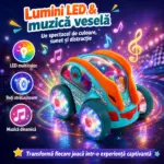 Mașinuță Stunt Turbo 360° cu Lumini LED, Muzică și Acrobații Spectaculoase Mașinuță Stunt Turbo 360° cu Lumini LED, Muzică și Acrobații Spectaculoase