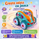 Mașinuță Stunt Turbo 360° cu Lumini LED, Muzică și Acrobații Spectaculoase Mașinuță Stunt Turbo 360° cu Lumini LED, Muzică și Acrobații Spectaculoase