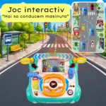 Simulator Auto Interactiv cu Volan, Lumini și Sunete pentru Copii