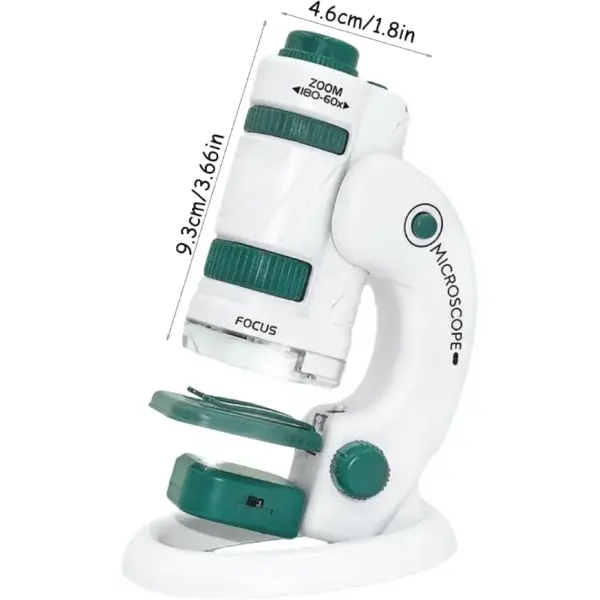 Microscop Portabil STEM pentru Copii 60X-180X cu Zoom Reglabil
