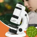 Microscop Portabil STEM 60X-180X cu Zoom Reglabil pentru Copii
