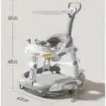 Premergător Gri Multifuncțional 3 în 1 pentru Bebeluși
