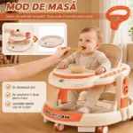 Premergator 4 in 1 OZN Portocaliu cu Maner Parental pentru Bebelusi