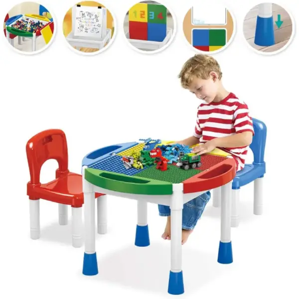 Masuta pentru Activitati si Lego cu Doua Scaune
