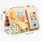 Busy Board Montessori 4 in 1 din Lemn Caratoys