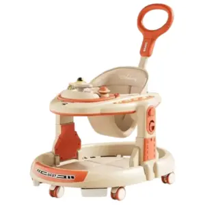Premergator 4 in 1 OZN Portocaliu cu Maner Parental pentru Bebelusi