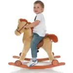Călut Balansoar Interactiv Muzical din Lemn si Plus
